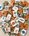 Luxury American Mahjong Set – Premium Acrylic Tiles with Burl Wood Finish | Complete Mahjong Game Set | Gift for Mahjong Lovers